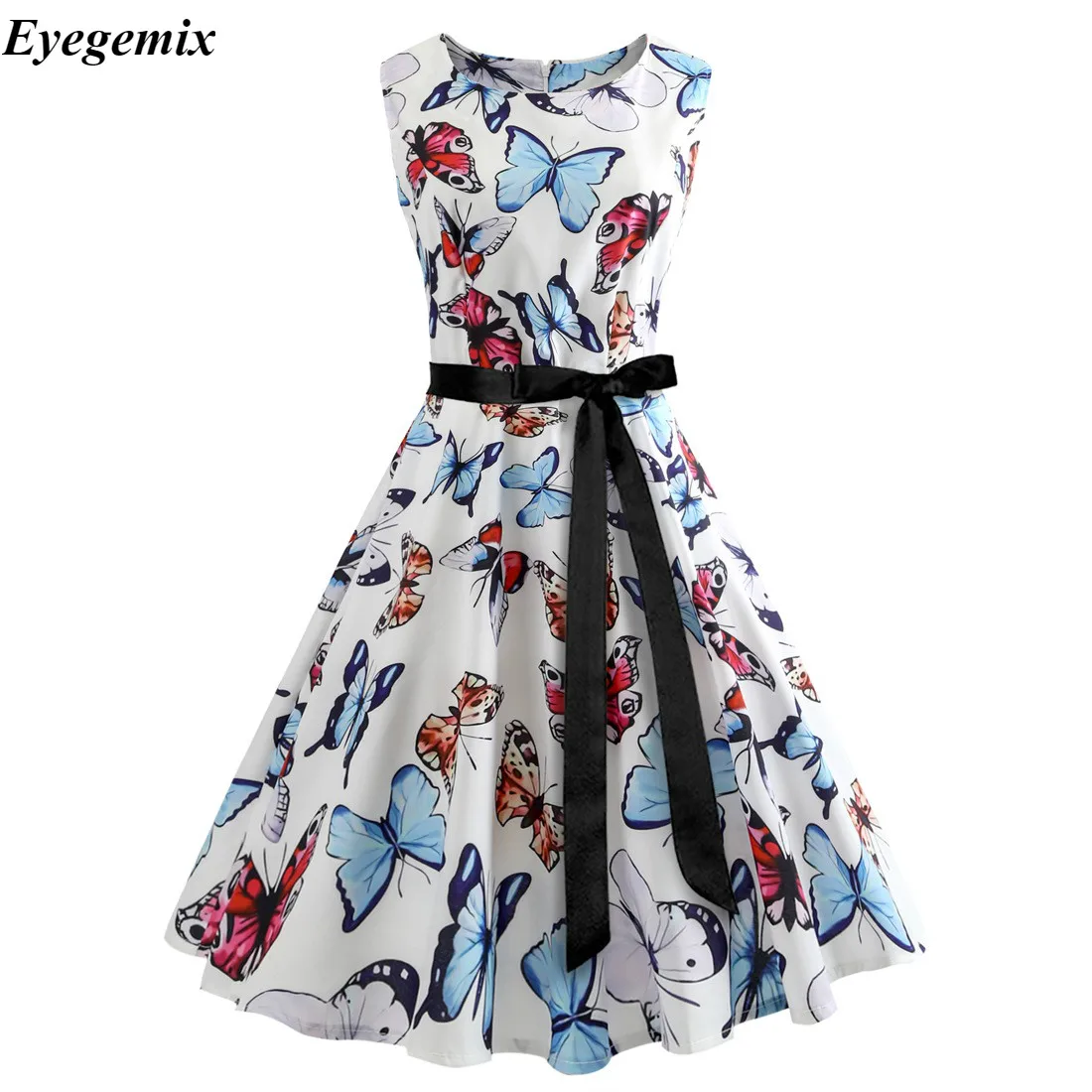 Женское летнее платье 2021 красного цвета в горошек стиле ретро В винтажном 50 х 60