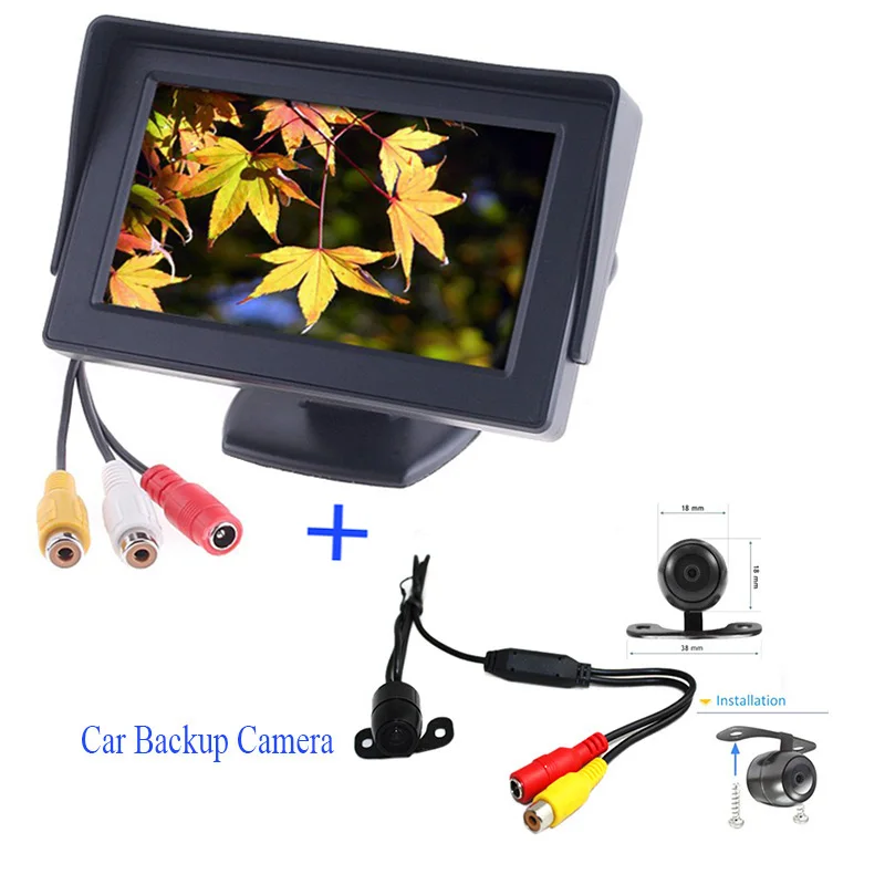 Новый 4.3 дюймов автомобиля Мониторы + Водонепроницаемый Камера FPV системы 5.8 ГГц 32