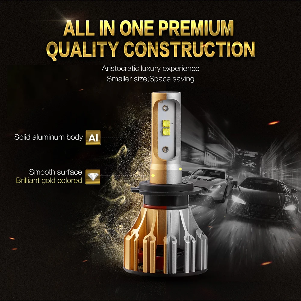 Oslamp H7 светодиодный автомобильный головной светильник лампы SMD 70 Вт 7000LM 6500 К авто