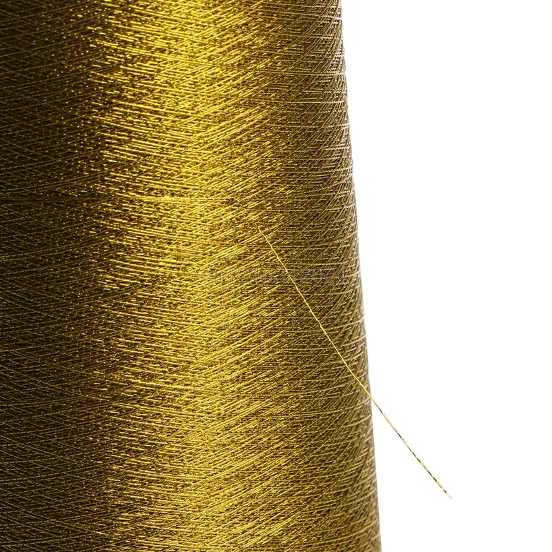 

1PC Sewing Machine Cone Threads Polyester Overlocking All Purpose Golden Silver