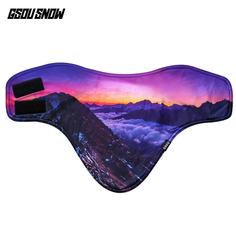 Gsou snow зимняя флисовая маска сноуборд лыжная маска сноуборд лыжные нагрудники Велоспорт Защита от ветра при катании на лыжах masque maseczki na twarz