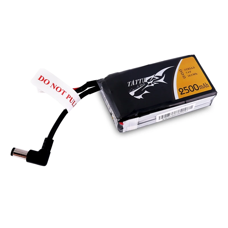 Оригинальный аккумулятор TATTU 2500 мАч 2S1P 7 4 В LiPo DC3.5 мм для FPV Fatsahrk Aomway Skyzone Goggles |