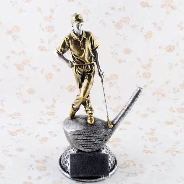 24 см Гольф плеер трофей из смолы ремесло сувенир спортивный подарок для дома