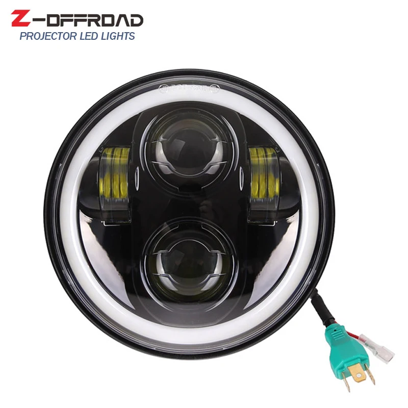 DOT 5 75 &quot5 3/4 дюйма светодиодный фара для мотоцикла с DRL Halo кольцевая Замена FXD FXDL FXDC