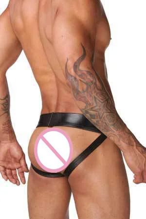 Высококачественное сексуальное мужское нижнее белье кожаные латексные