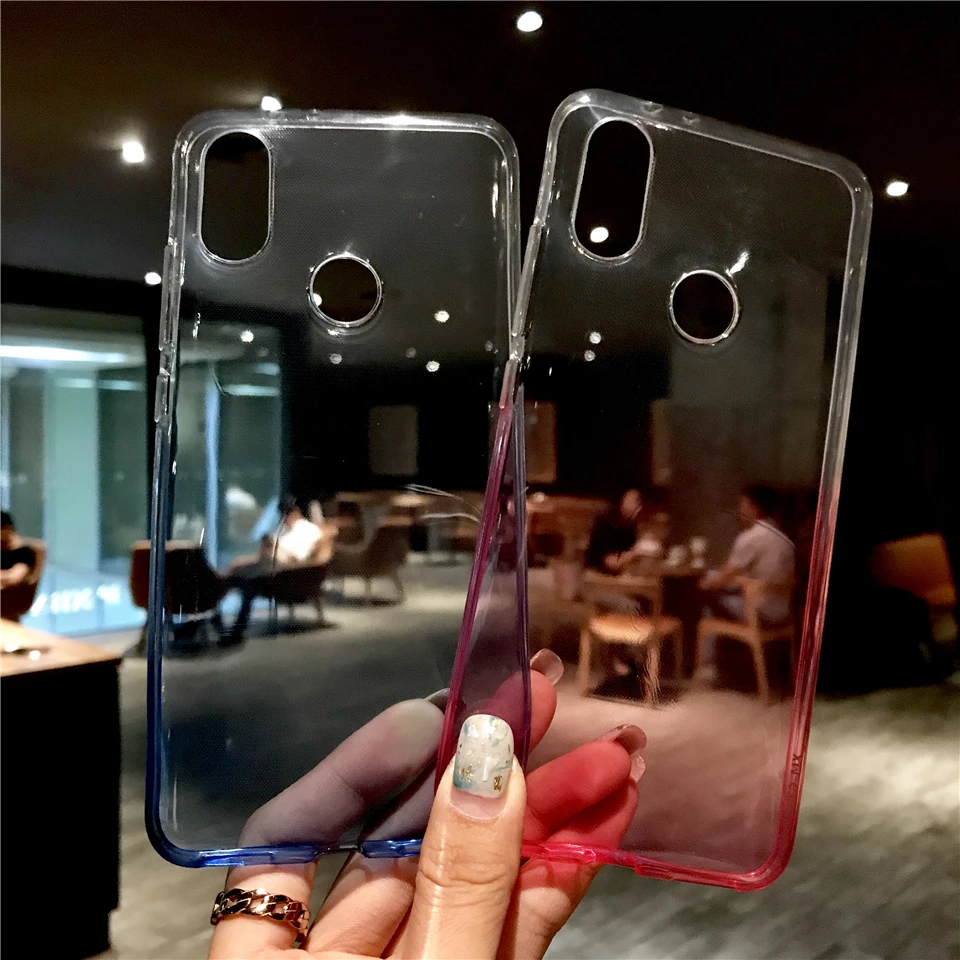 Блестящие цвета радуги силиконовый чехол для Xiaomi Redmi Note 6 Pro 6A 5 5A 4A 3 S 4 4X5 Plus iphone XS MAX