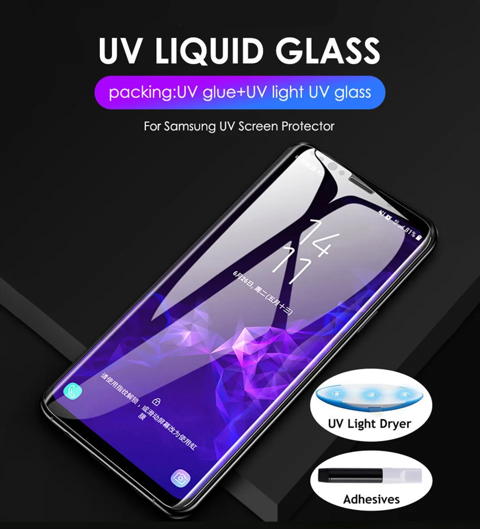 Защитная пленка для samsung Galaxy S8, S9, S10 Plus, S10, 5G, закаленное стекло, Note 8, 9, S6 Edge, S10, защитное стекло