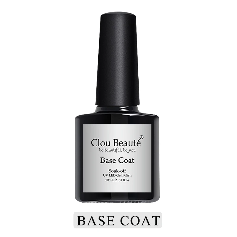 Base Coat Clou Beaute основа и верхнее покрытие 10 мл УФ гель лак для ногтей прозрачный впитывающий праймер Гель-лак для нейл-арта Маникюр TBB01 - Цвет: Base Coat