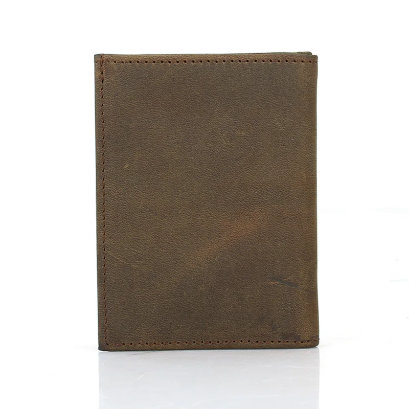 Кошелек MS из натуральной кожи высокого качества Мужской винтажный тонкий