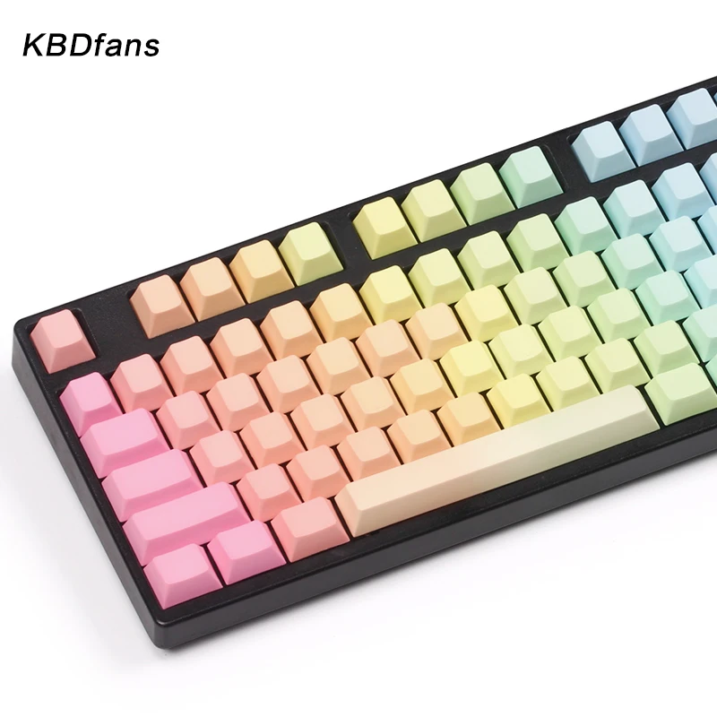 Пустой pbt keycap rainbow cherry профиль для mx Переключатель 104 клавиш|Клавиатуры| |
