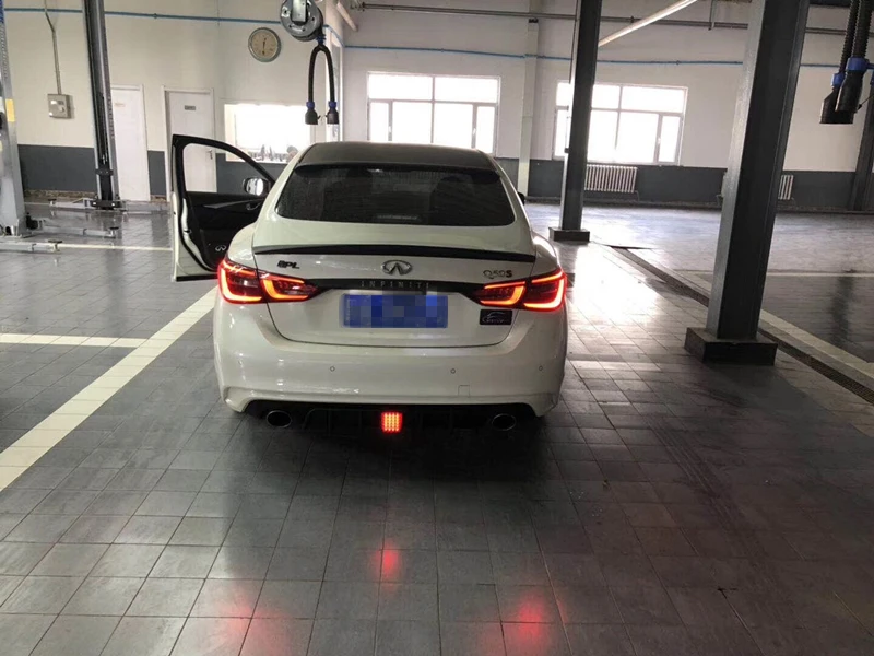 Для Infiniti Q50 ABS задний бампер диффузор защитные бамперы для- Q50 обвес бампер задний спойлер