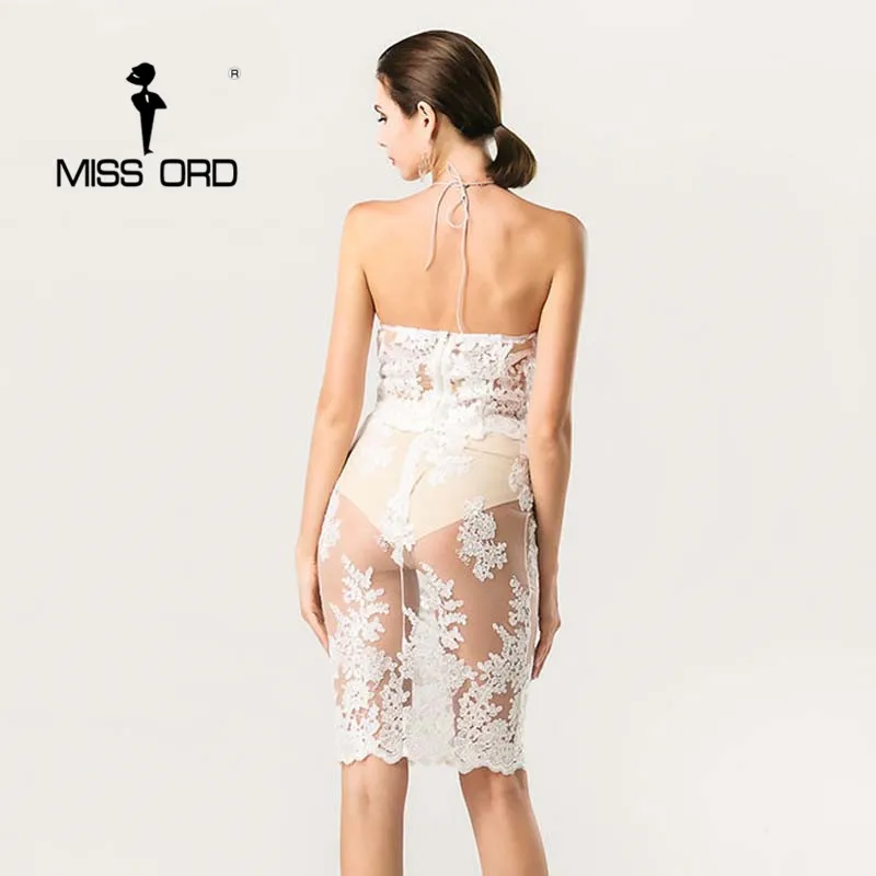 Женское кружевное платье Missord белое без рукавов 2 шт. FT5103 4 2020|colorful dress|dresses free