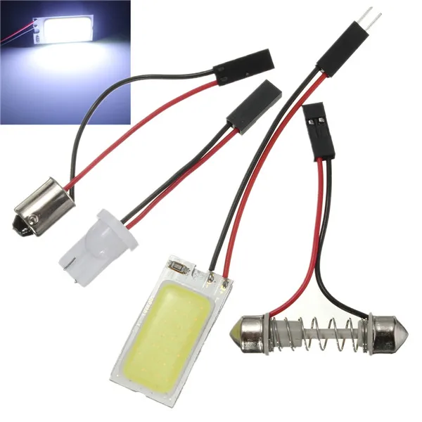 Большая рекламная акция 2x T10 COB LED световая панель Автомобильная интерьерная