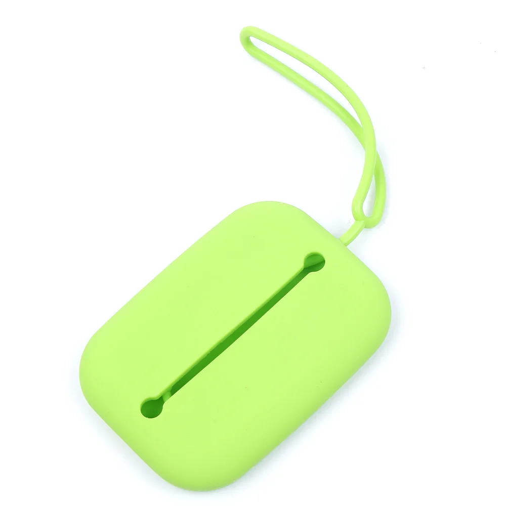 green 1 шт. зеленое Силиконовое кольцо для ключей, сумка для ключей, держатель для карт, сумка для ключей, горячая распродажа - Цвет: green