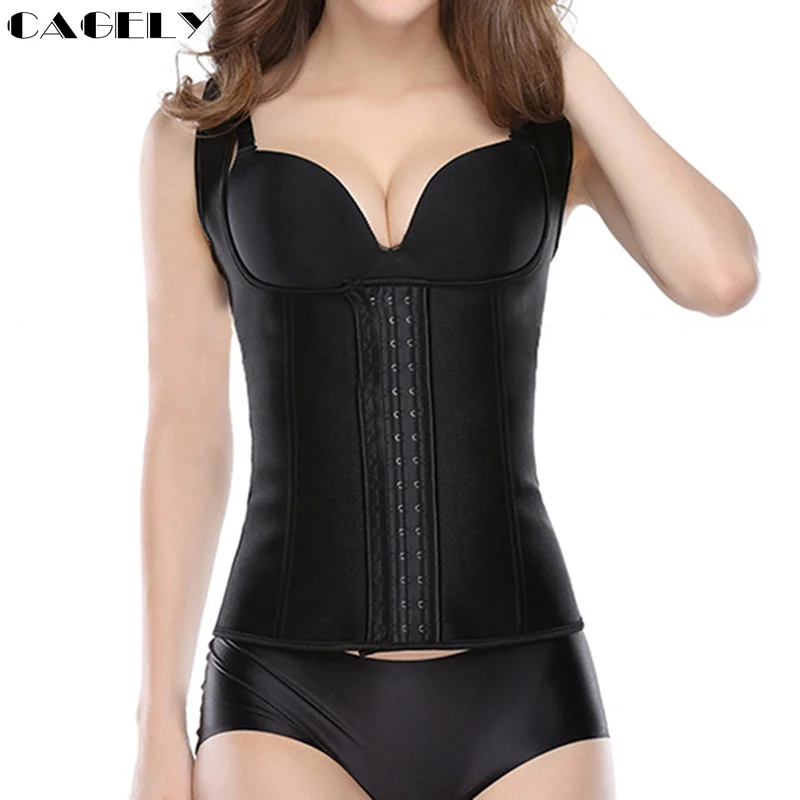 Латексный корсет жилет тренажер для талии утягивающий живота Корректирующее