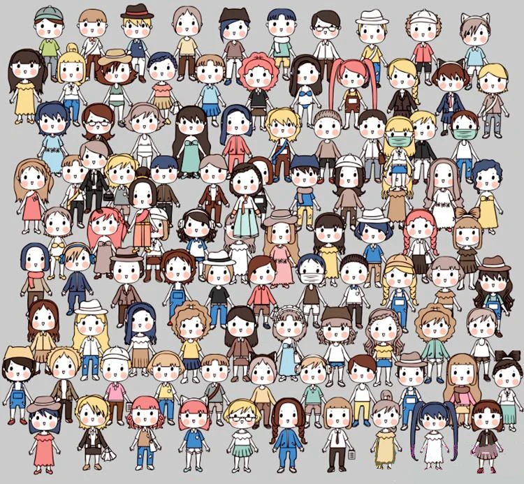 100pcs style1-5 25 шт. kawaii милые самодельные наклейки для девочек и мальчиков для скрапбукинга/декоративные/для ноутбука, наклейки на холодильник, скейтборд - Цвет: 100pcs style1-5