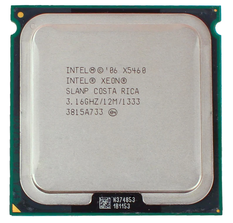 Оригинальный процессор Intel Xeon X5460 (3 16 ГГц/12 м/1333) разъем 771 четырехъядерный