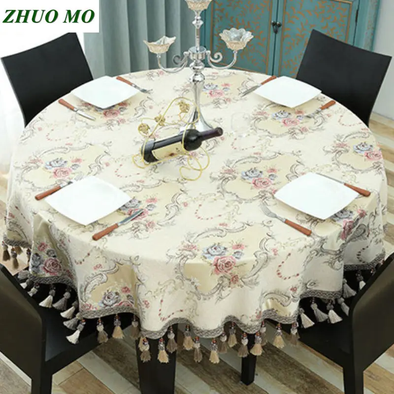 Круглая скатерть ZHUO MO в европейском стиле кухонные аксессуары с подвеской
