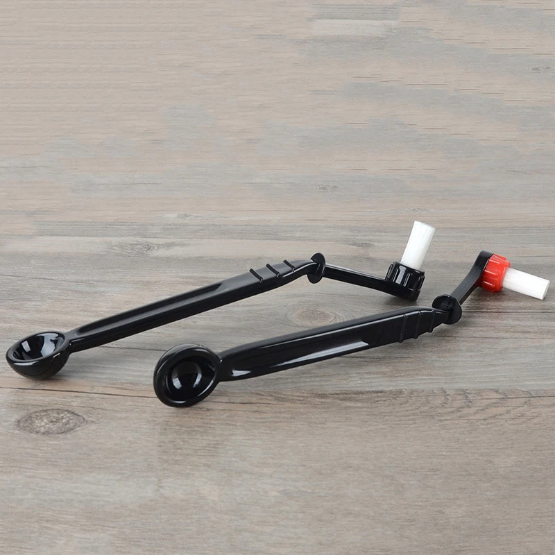 2 в 1 щетка для кофемашины нейлон эспрессо кофе шлифовальные кисти ложка машина