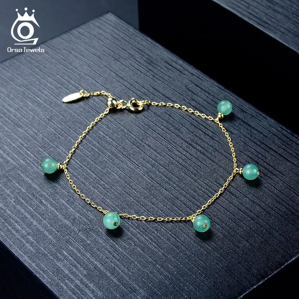 Женские браслеты из серебра ORSA JEWELS регулируемый браслет с бусинами красного и