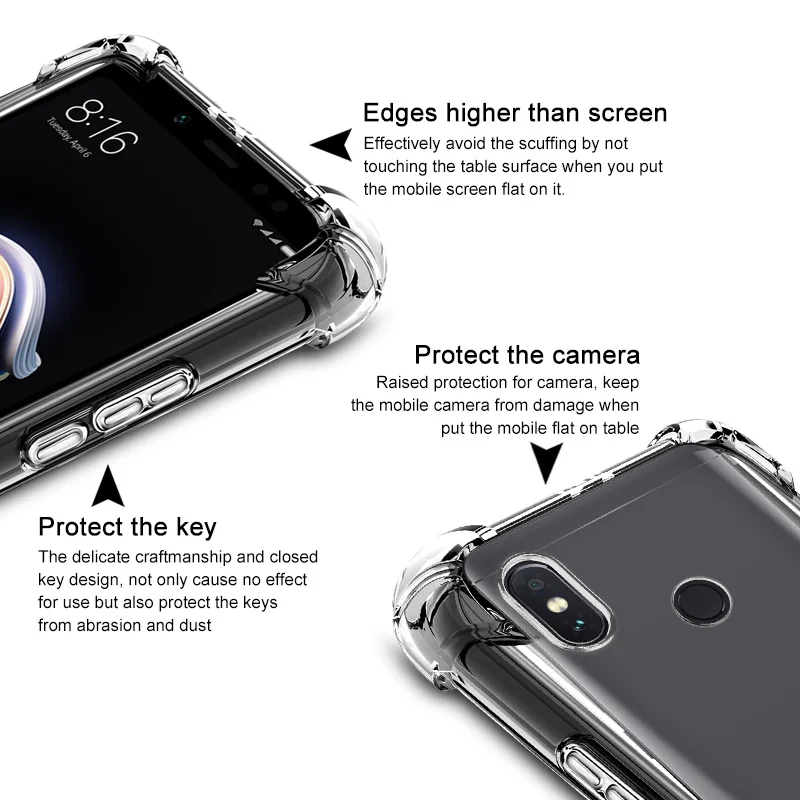 Чехол для Xiaomi Redmi Note 5 Pro оригинальный силиконовый чехол Imak из ТПУ задняя крышка +