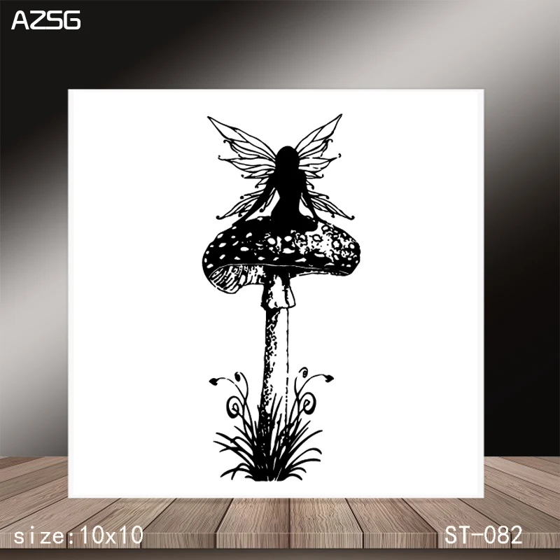 

AZSG Huge mushroom Clear Stamps/Stamp/For Scrapooking/Card Making/Silicone Stamps/Decoration Crafts
