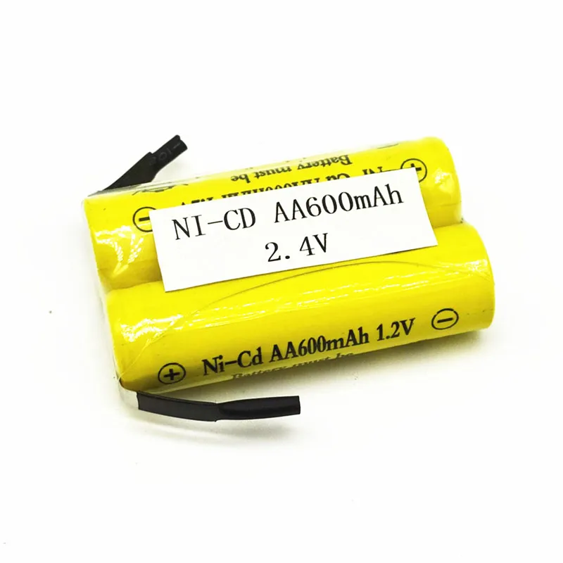DIY 600MAH Ni-CD AA 1 2 V 4 3 6 8 2A перезаряжаемая батарея для бритвы игрушки будильник