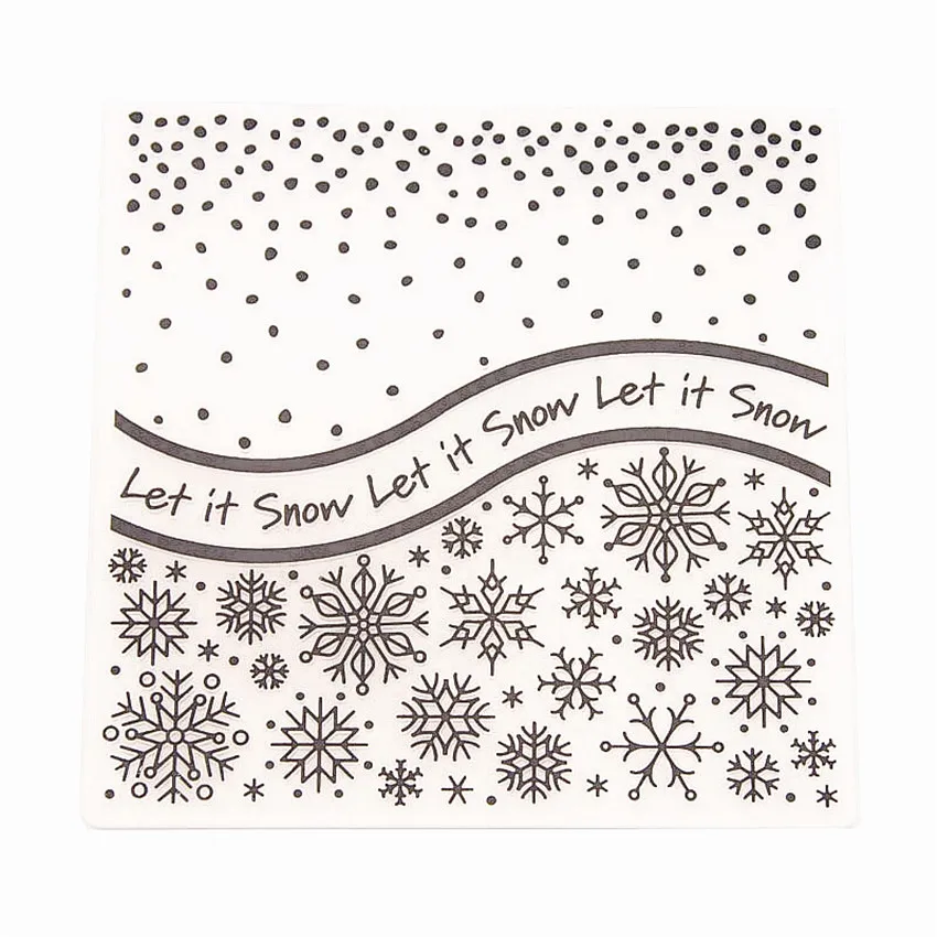 Популярный пластиковый шаблон для снега рукоделие создание карт фотография