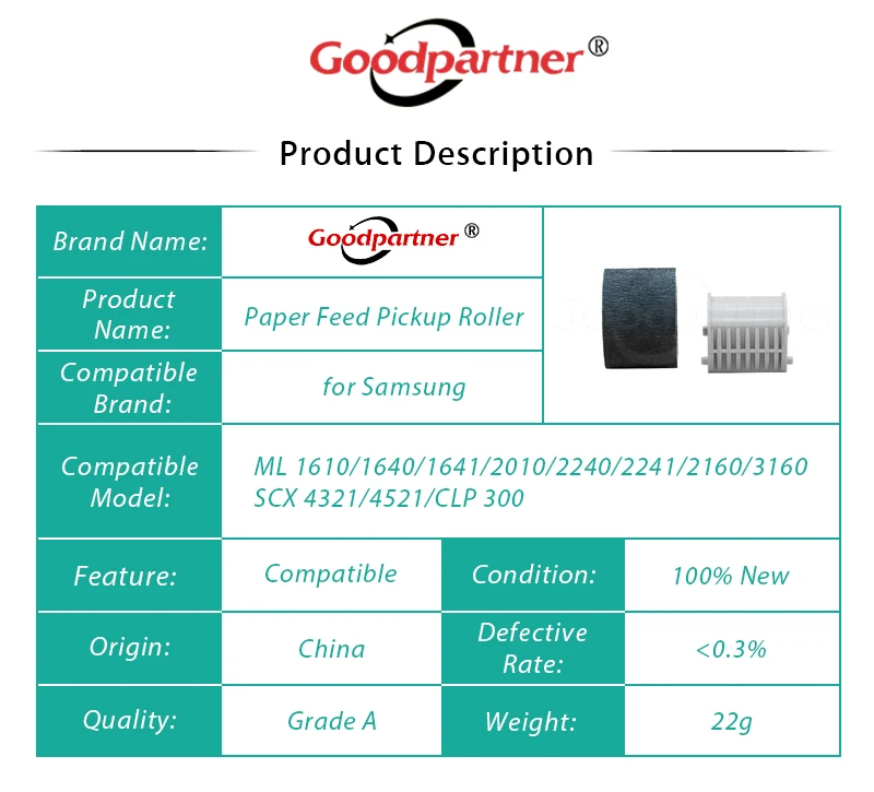 1 шт. x CLP-300 Бумага подачи ролик для samsung CLP 300 мл 1610 1640 1641 2010 2240 2241 2160 3160 SCX 4321 4521 CLP300