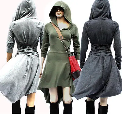 Женское винтажное платье средней длины с длинным рукавом и асимметричным