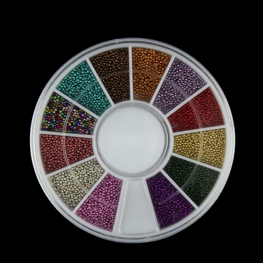 Tignish 1Wheel Steel Beads Nail Studs Gold Sliver Mix Colors Rhinestones Decoration For UV Gel Phone Laptop DIY Tools | Красота и
