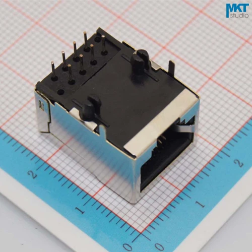 10 шт. образец серия 59 21 3 мм медный гнездовой разъем RJ45 Ethernet PCB модульный для