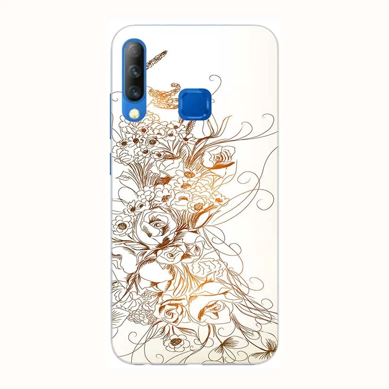 A163 Для Tecno Camon 11S 6," чехол с красочным рисунком розы и волка Мягкий силиконовый чехол для телефона Tecno Camon 11S - Цвет: A163