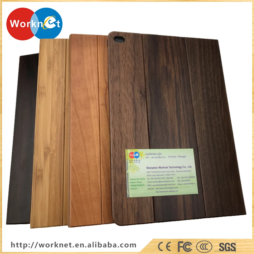 New Hot Solid Walnut Wood Protective Flip Case for iPad Air 2 Stand Function Full Leather | Компьютеры и офис