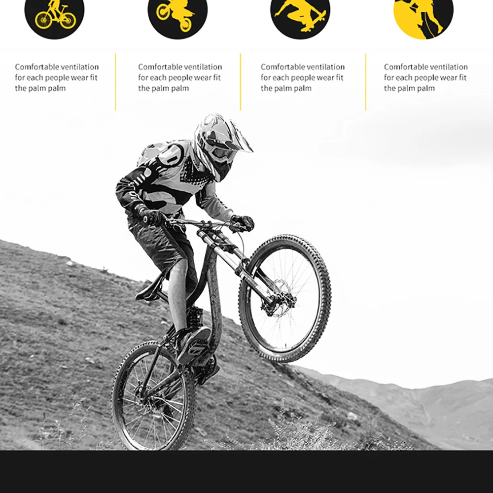 Гель полный палец мужские велосипедные перчатки скольжения mtb велосипед/велосипедные перчатки ciclismo гоночные спортивные теплые противоударные флисовые перчатки для верховой езды