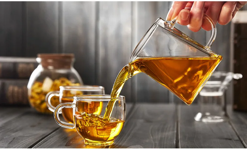 Жаропрочная прозрачная стеклянная ярмарка чашка ча-Хай гундао Бэй китайские