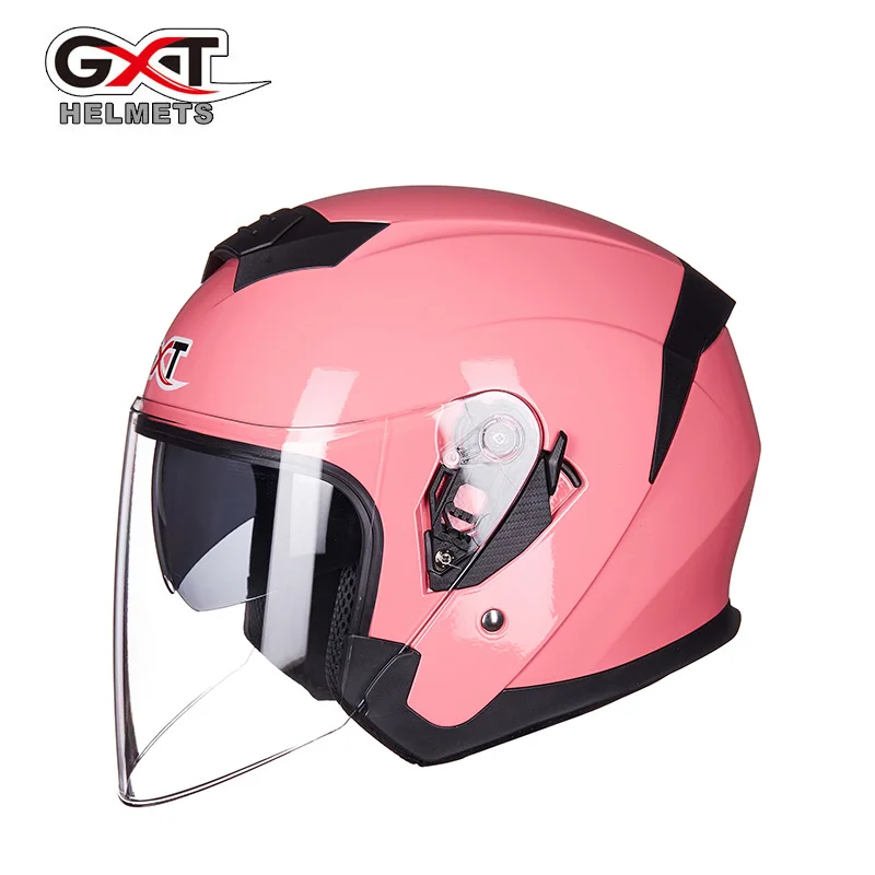 

GXT motorcycle helmets open face helmet Dual Lens Visors Summer Scooter Motorbike Electric Bicycle Moto Bike Helmet 522