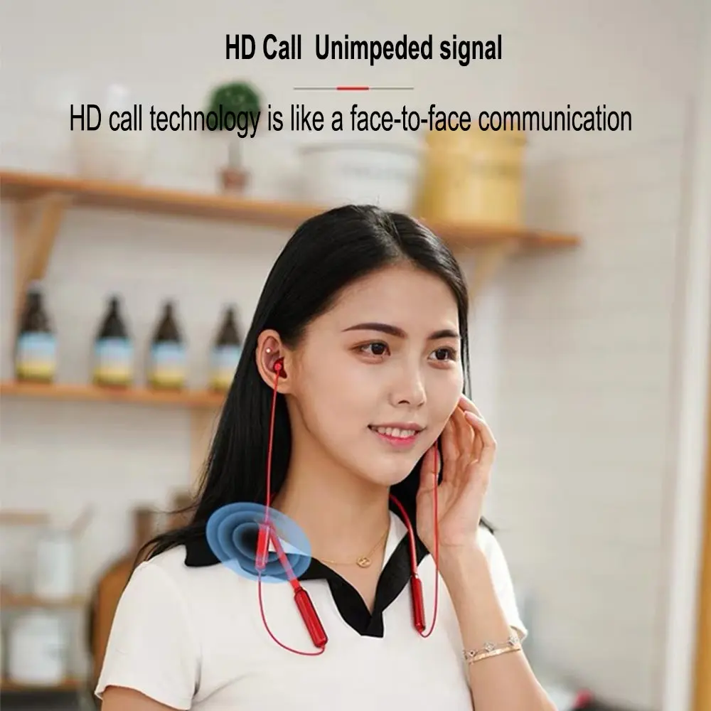 Беспроводные наушники Twinbuys BX, Bluetooth 5,0, шейные гарнитуры, стерео спортивные наушники, наушники-вкладыши, наушники с микрофоном для iPhone, Android, iOS