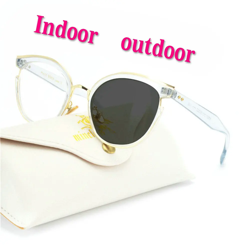 MINCL Ретро фотохромные очки для чтения мужские диоптрические пресбиопические