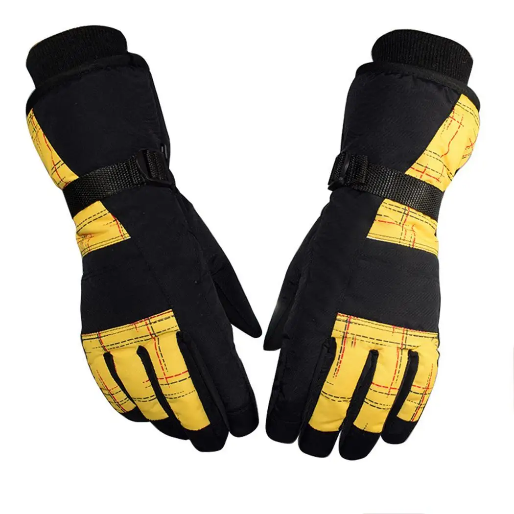 Унисекс повседневные Мягкие ветрозащитные теплые лоскутные перчатки для езды на
