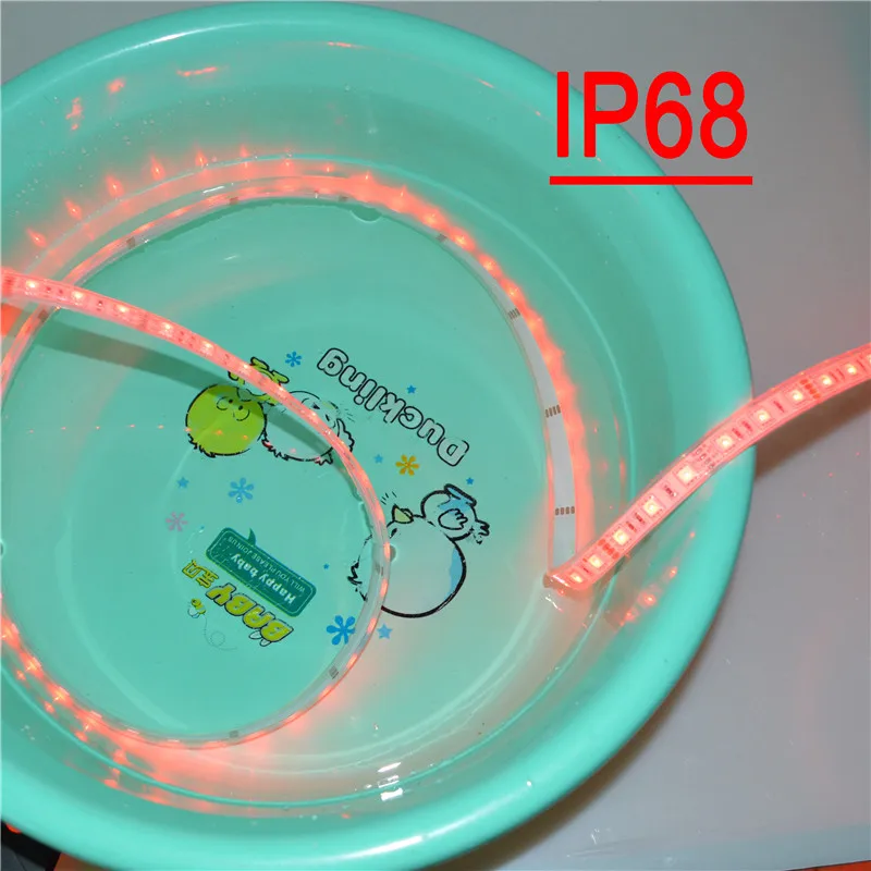 5 м 10 М 5050 IP68 водонепроницаемая светодиодная лента RGB Освещение для аквариума