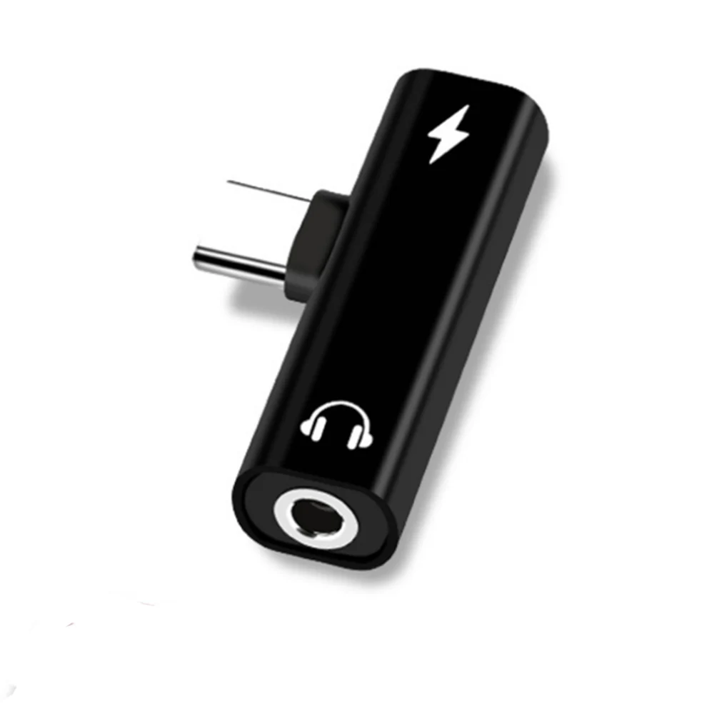 Переходник для наушников 2 в 1 с разъемом USB Type C на 3 5 мм зарядный преобразователь