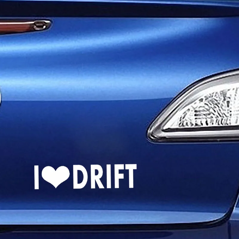 YJZT 14 см * 3 I LOVE DRIF Turbo наклейка на автомобиль виниловая стойка дизельный Дрифт