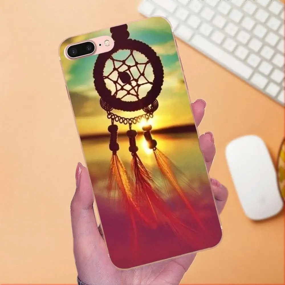 Мягкие лучшие чехлы Ловец снов прекрасный узор совы для Samsung Galaxy Note 5 8 9 S3 S4 S5 S6 S7 S8 S9