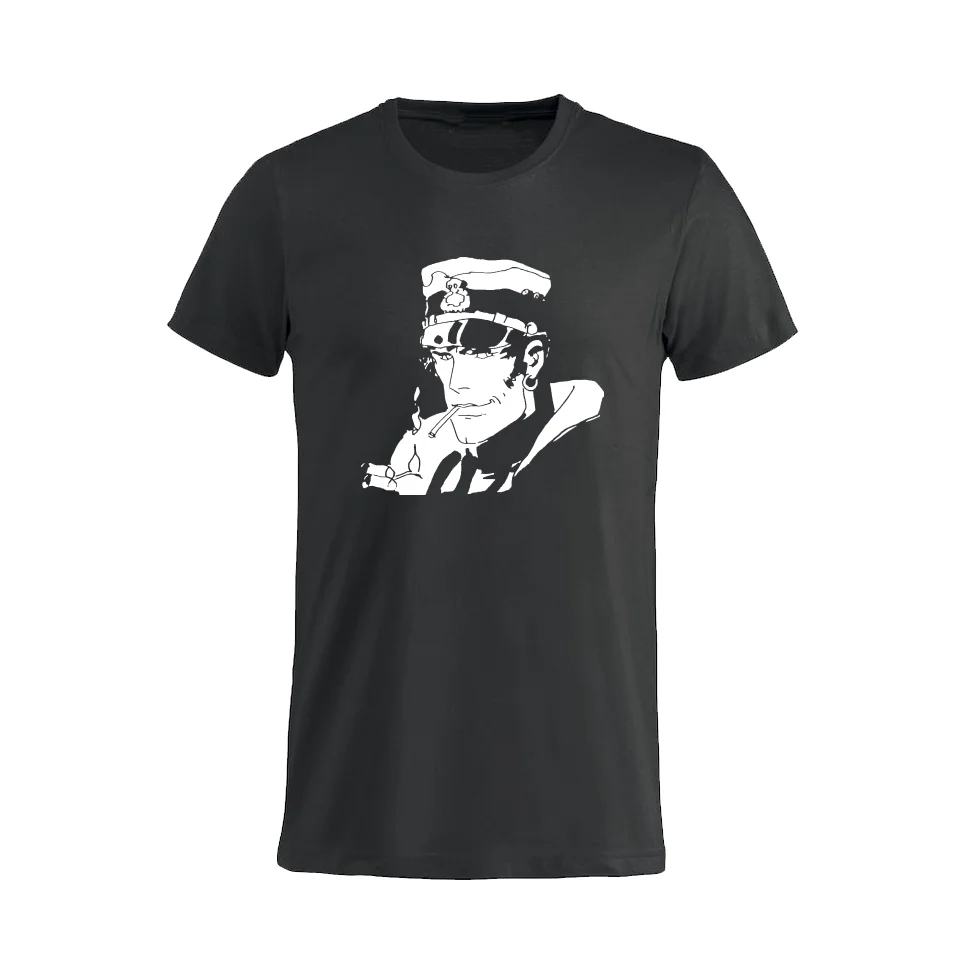 Футболка унисекс idea regalo Corto maltese belen hugo pratt Повседневная принтованная футболка хип
