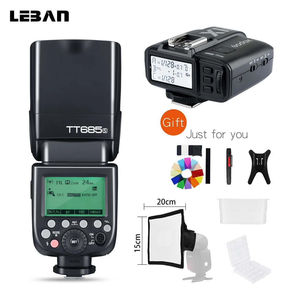 Вспышка Godox TT685S 2 4G HSS TTL II GN60 + беспроводной триггер X1 для Sony A58 A7RII A7II A99 A7R 5