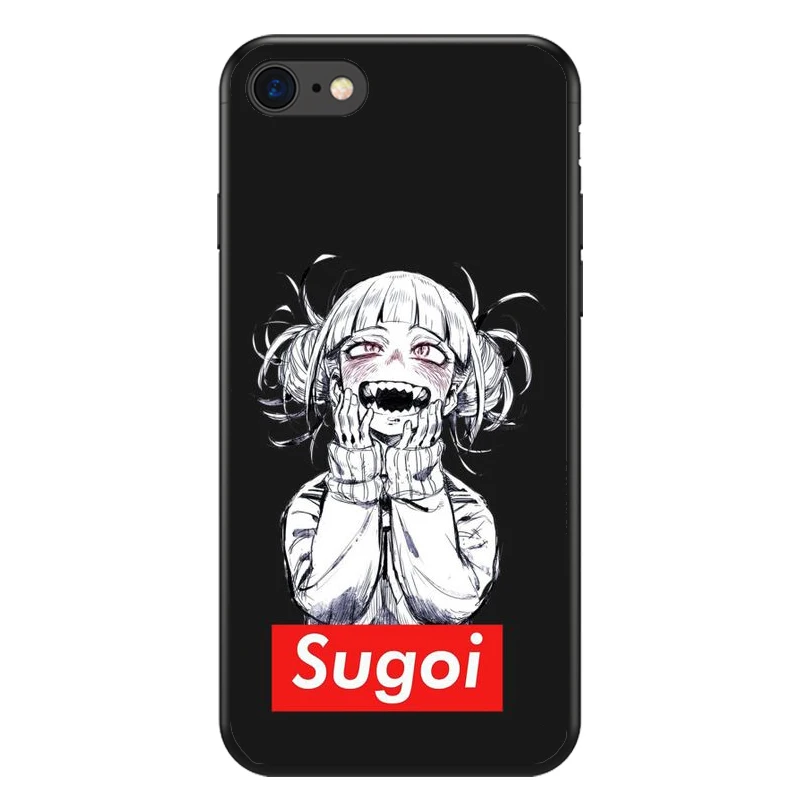 Sugoi Senpai аниме вайфу чехол для телефона iPhone XS Max XR X 8 7 6 6S Plus 5S SE 4S 5C Мягкий Черный