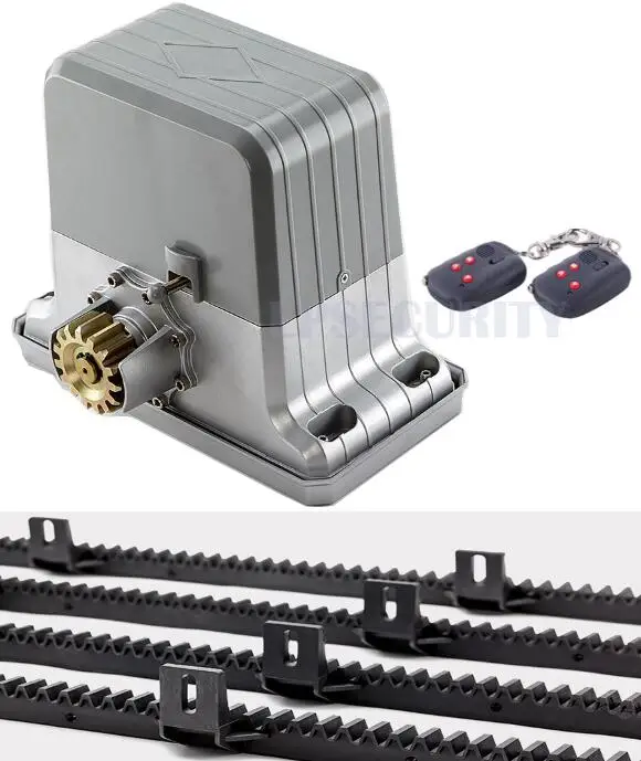 Nylon racks DHL 1800KGS раздвижные ворота двигатель тяжелых ворот с 5 м стойки(датчик, кнопка, светильник сигнализации опционально - Цвет: Nylon racks
