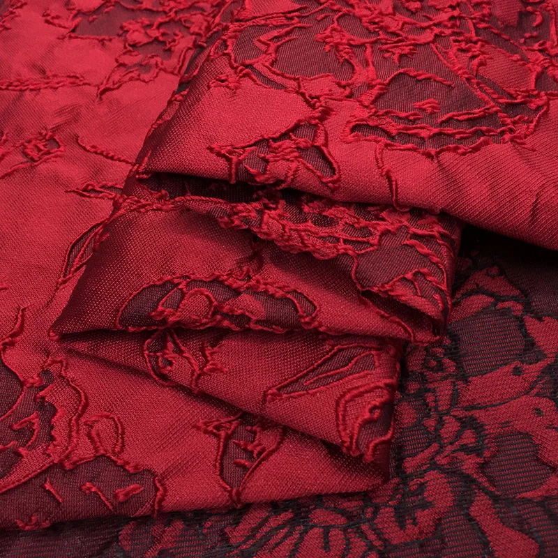 140 см Широкий элегантный Темный узор жаккардовая модная ткань высококлассное