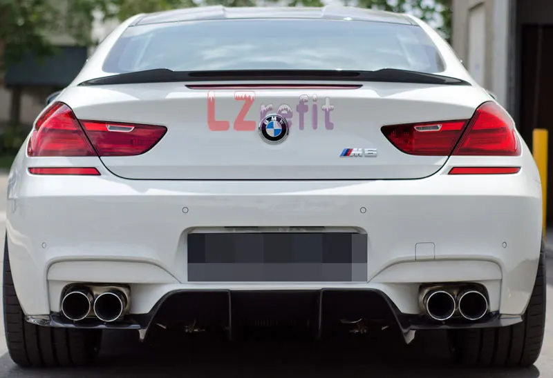 V Style настоящий спойлер для багажника из углеродного волокна BMW F13 F06 6 Series Coupe & Gran